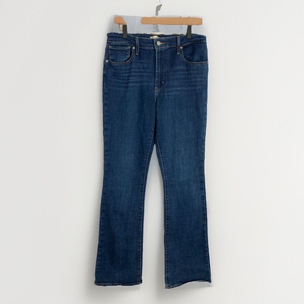 Levis 725 Jeans Womens 32 Blue High Rise Bootcut Stretch Western Rodeo Denim
